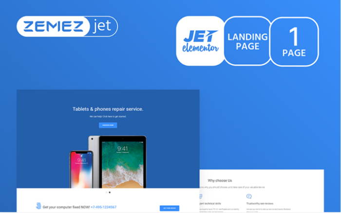 Modazza - Modern Application Jet Elementor Template