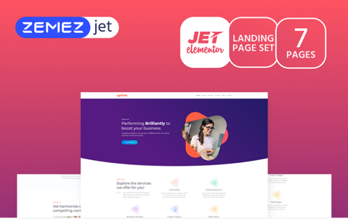Markent - Digital Agency Jet Elementor Template