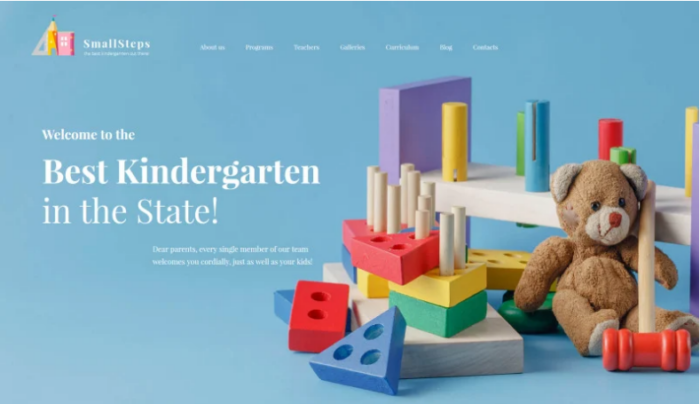 SmallSteps - Kindergarten Responsive WordPress Theme