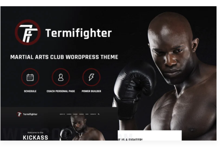Termifighter - Martial Arts Club Responsive WordPress Theme