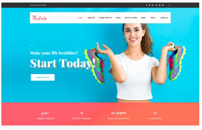 Nutrie - Health Coach WordPress Theme