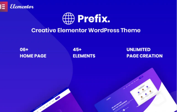 Prefix - Creative Responsive WordPress Theme