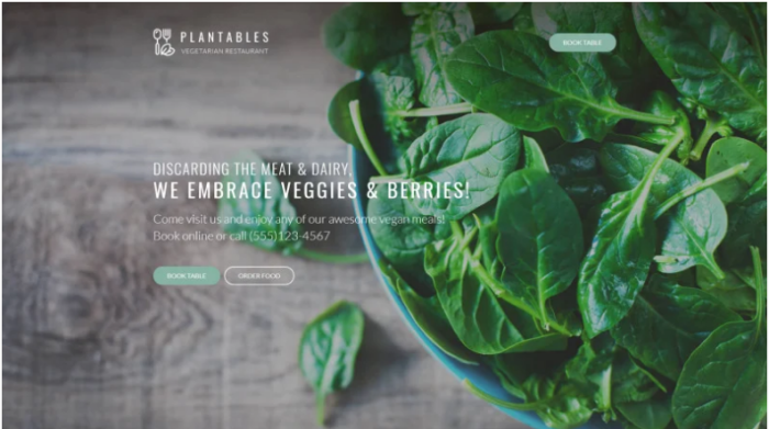 Plantables - Vegetarian Restaurant WordPress Theme