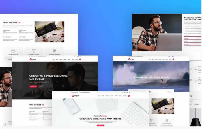 Monger - One Page WordPress Theme