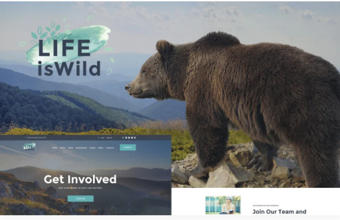LifeisWild - Wild Life WordPress Theme
