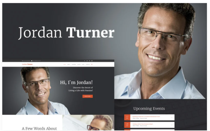 Jordan Turner - Life Coaching WordPress Theme