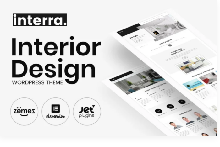 Interra - Interior Designer Portfolio WordPress Theme