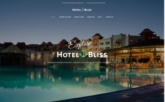 HotelBliss - Spa & Resort Hotel WordPress Theme