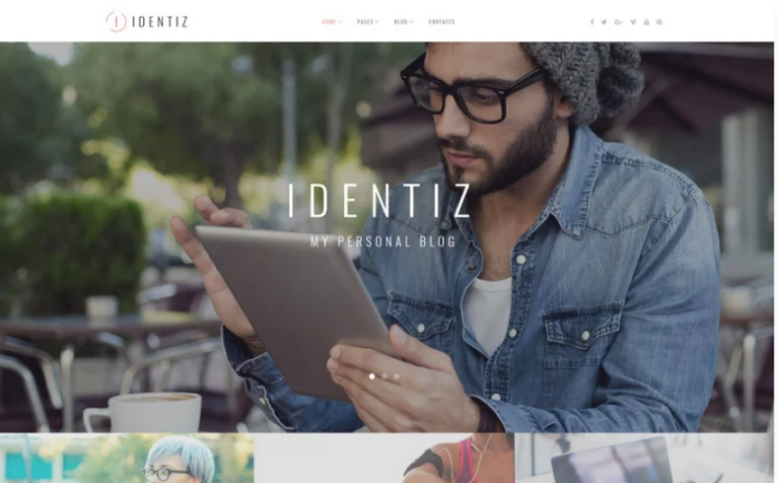 Identiz - Personal Blog WordPress Theme