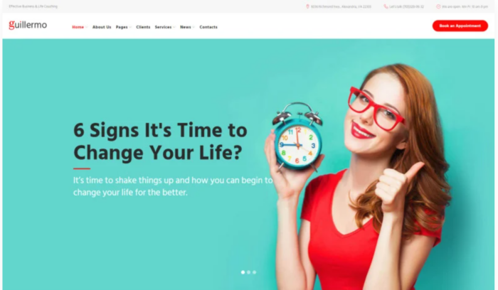 Guillermo - Life & Business Coaching WordPress Theme