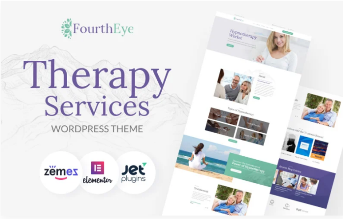 FourthEye - Therapy Services Multipurpose Classic Elementor WordPress Theme
