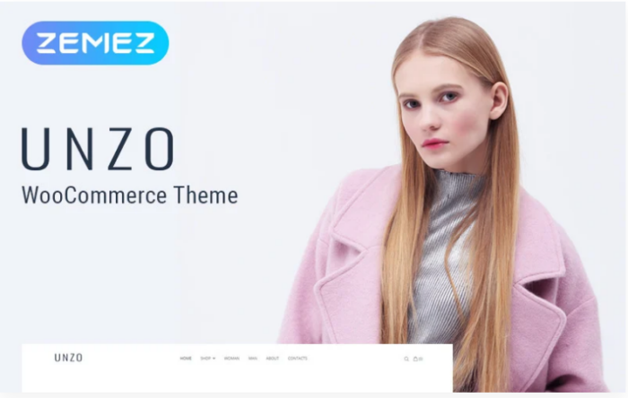 Unzo - Apparel Shop ECommerce Minimal Elementor WooCommerce Theme