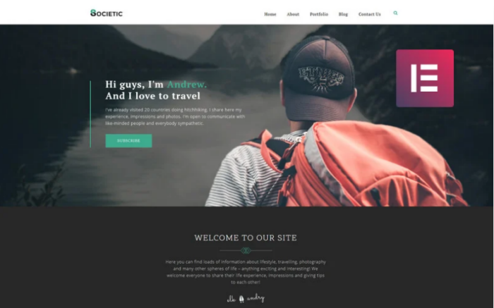 Societic - Lifestyle Blog Multipurpose Modern Elementor WordPress Theme