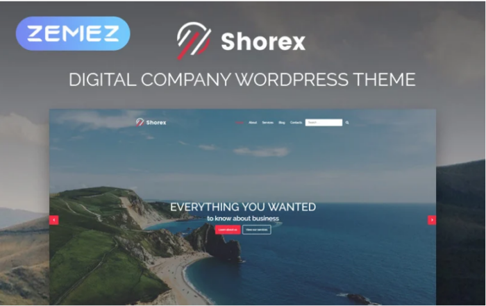 Shorex - Digital Multipurpose Modern Elementor WordPress Theme