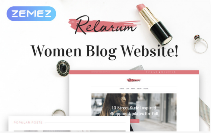 Relarum - Women Blog Multipurpose Classic Elementor WordPress Theme