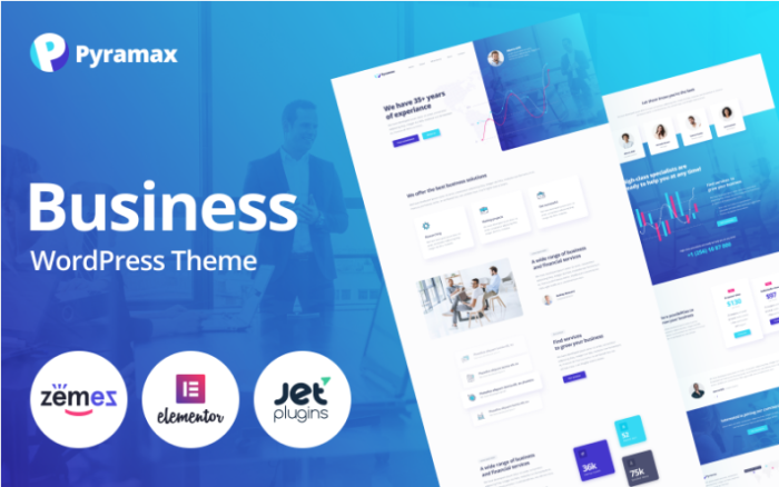 Pyramax - Consulting Classic Elementor WordPress Theme