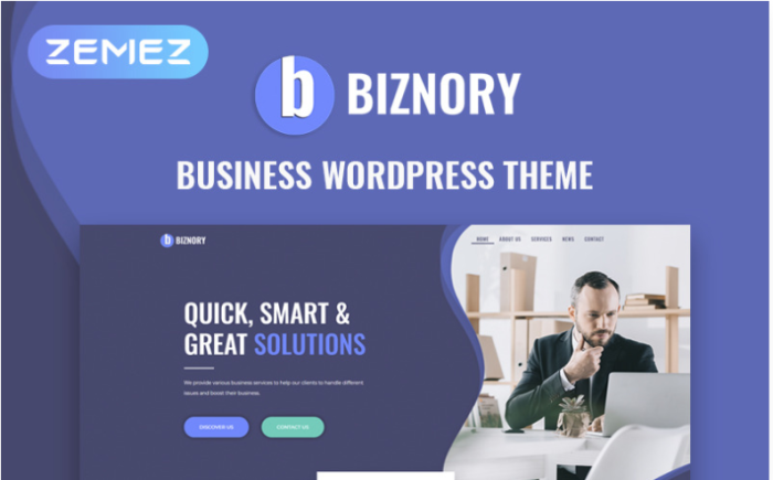 Biznory - Business Elementor WordPress Theme