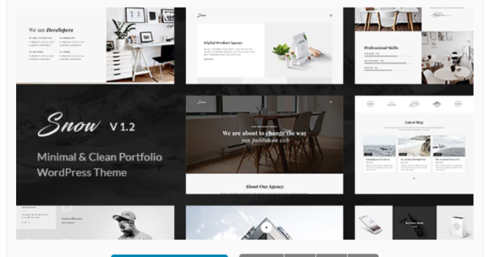 Snow | Minimal & Clean WordPress Portfolio Theme