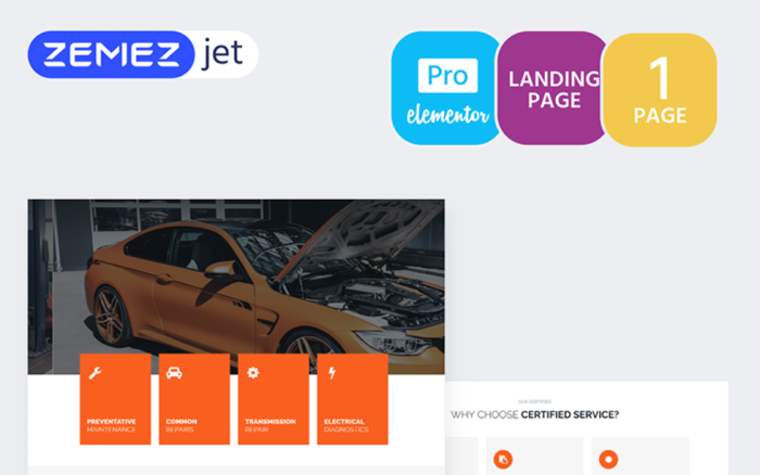 Engirem - Car Repair Pro Elementor Template