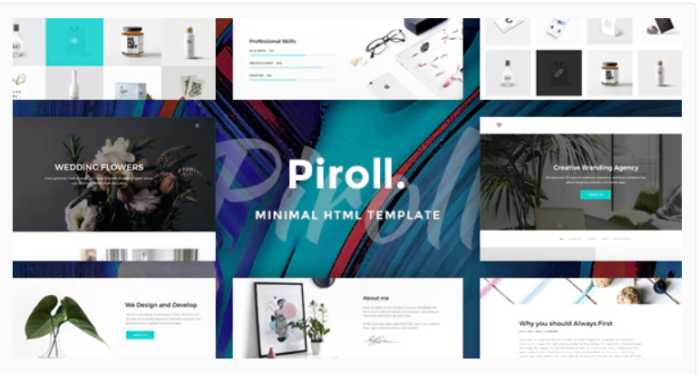 Piroll — Minimal and Modern Portfolio HTML Template