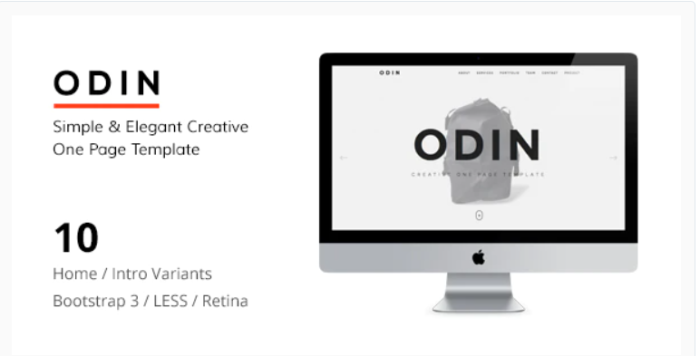ODIN - Simple & Easy Creative One Page Template