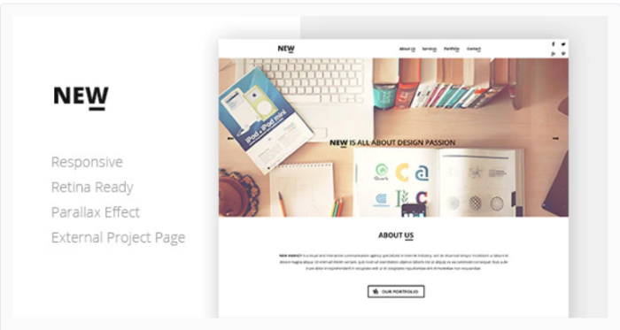 NEW Creative One Page Template