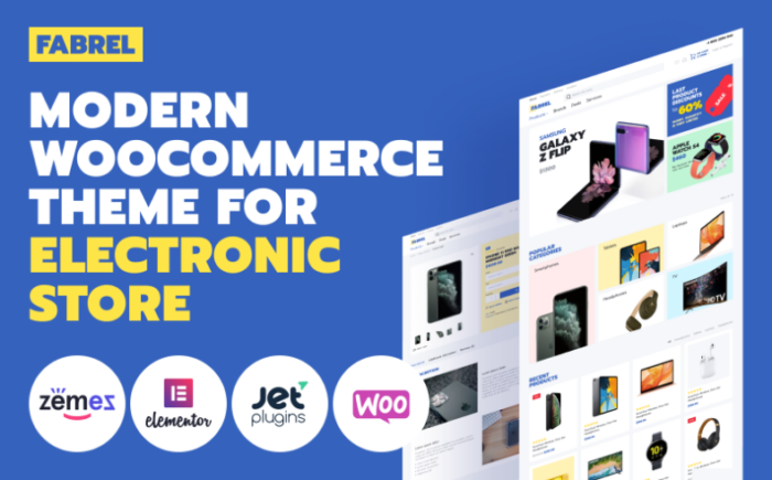 Fabrel - Electronics Store Online WooCommerce Theme