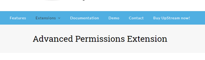 UpStream Advanced Permissions 1.4.2