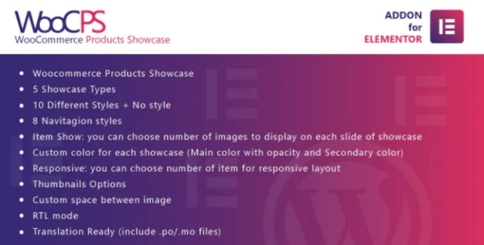 WooCommerce woocommerce products for Elementor