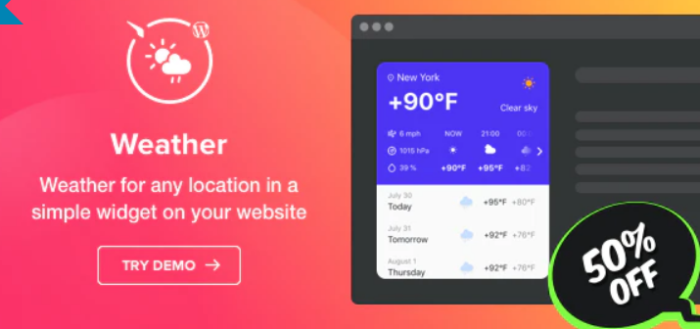 Elfsight Weather 1.3.0