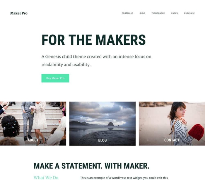 StudioPress Maker Pro Genesis WordPress Theme 1.0.1