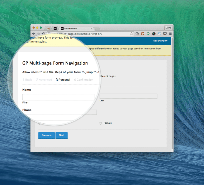 Gravity Perks Multi-page Form Navigation Plugin 1.2.7