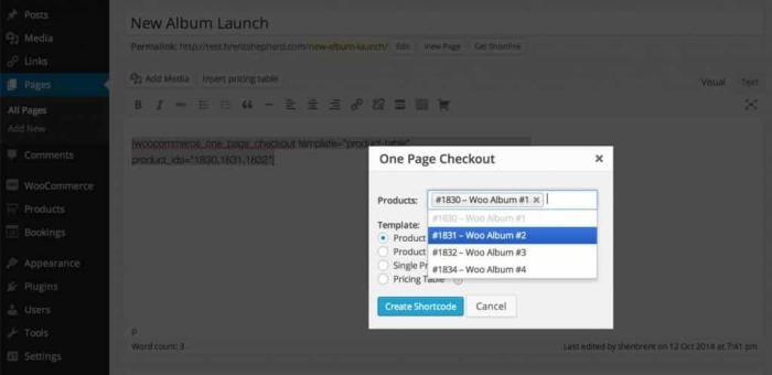 WooCommerce One Page Checkout 2.8.2