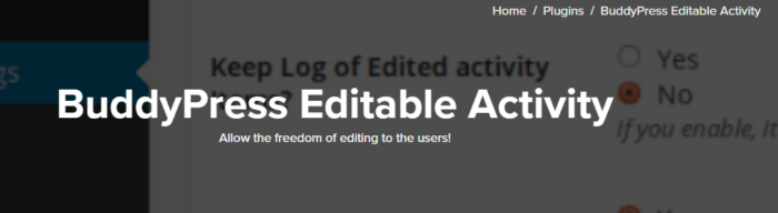 BuddyPress Editable Activity 2.0.4