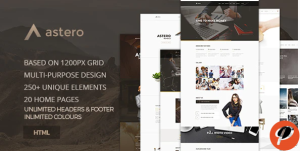 Astero Creative MultiPurpose Component Based HTML5 Template