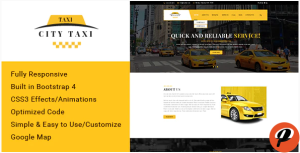 City taxi Responsive HTML Template