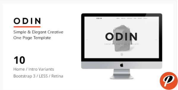 ODIN Simple Easy Creative One Page Template