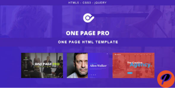 One Page Pro Multi Purpose HTML Template