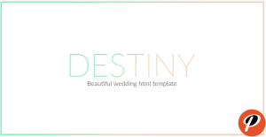 DESTINY WEDDING HTML TEMPLATE