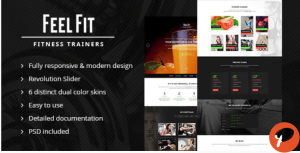Personal Trainer One Page HTML5 Template