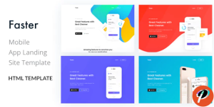 Faster App Landing Page HTML Template