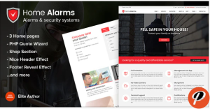 HomeAlarms Security Systems Site Template