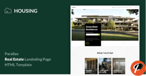 Housing Real Estate Landing Page Template