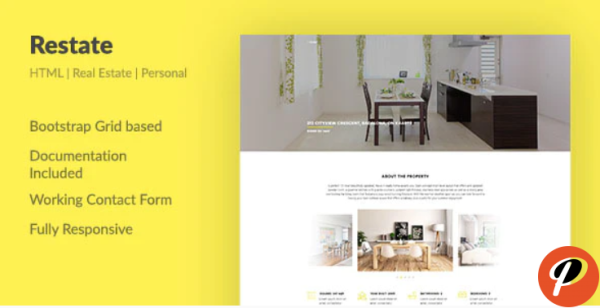 Restate — Real Estate Agent Personal HTML Template