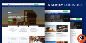 Start.ly — Logistics Cargo Transportation Website Template