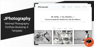 JPhotography Minimal Photography Portfolio HTML5 Template