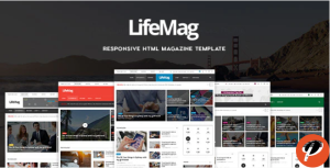 LifeMag Responsive HTML Magazine Template