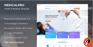 MedicalPRO Health and Medical HTML Template