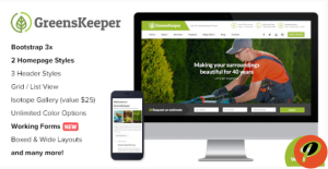 GreensKeeper Gardening Landscaping Responsive HTML5 Template