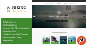 Hiking Adventures Outdoors HTML Template
